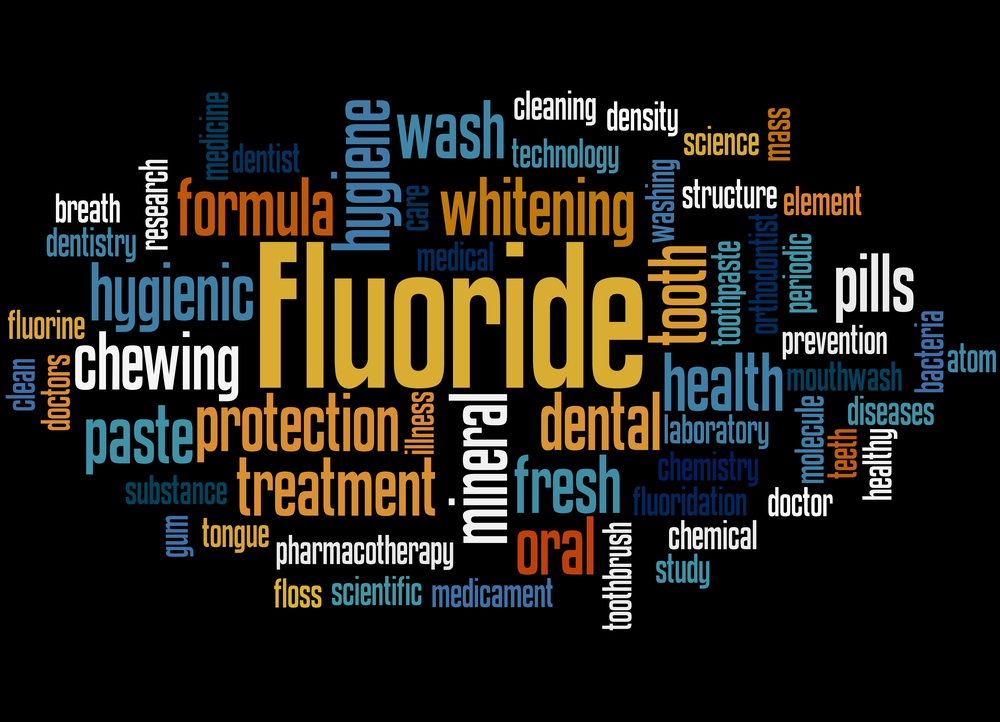 Tag cloud of fluoride treatments