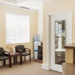 Photo: Dental patient waiting room and patient door in Durham NC