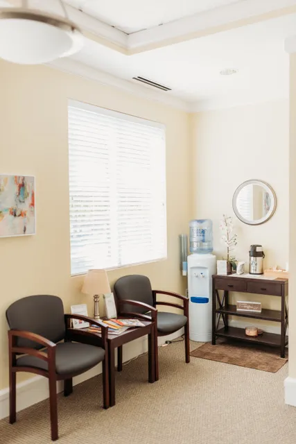 Photo: Dental patient waiting room and refreshments in Durham NC